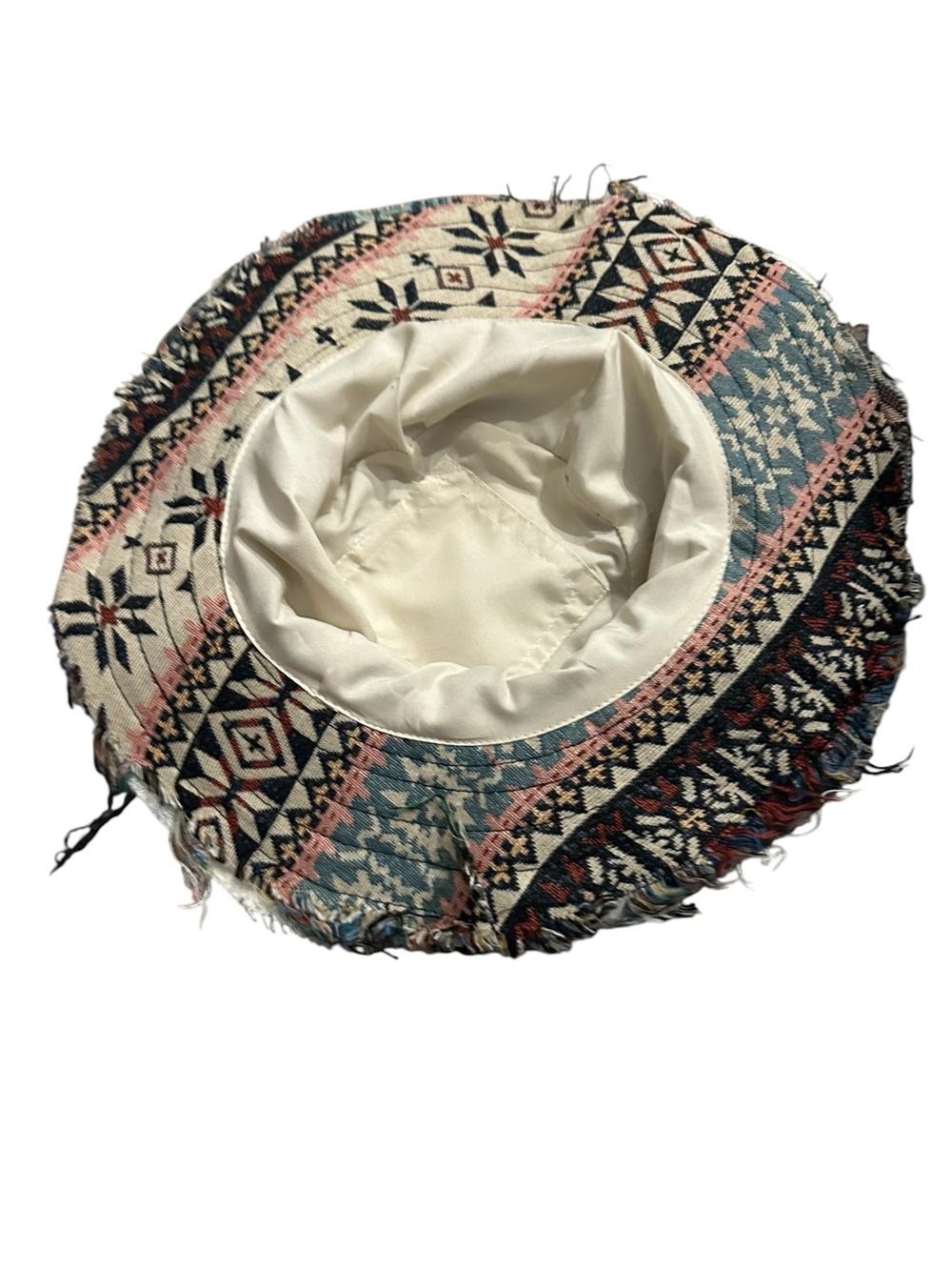 Bohemian Patchwork Bucket Hat in Multi-Color - Picture 2 of 2